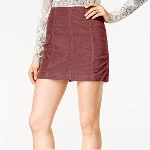 Free People Corduroy Mini Skirt